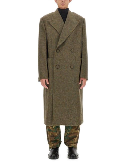 Givenchy Green Oversize Coat for men