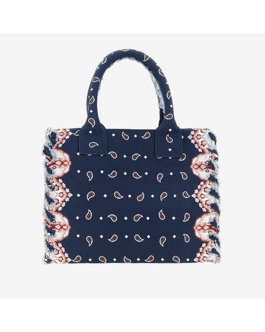 Pinko Blue Shopper Bag Cotton