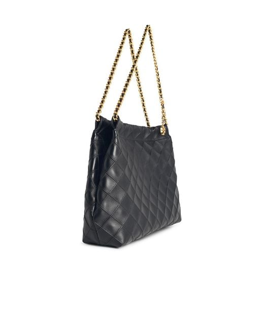 Tory Burch Black 'Fleming Hobo' Leather Bag