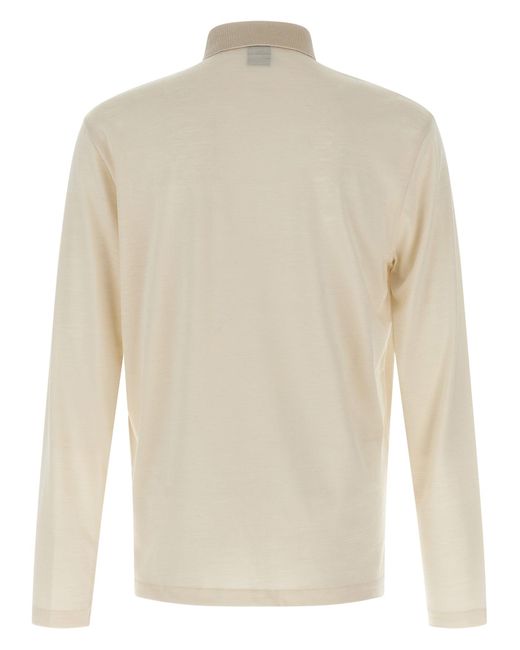 Boss White 'H Pado 110' Polo Shirt