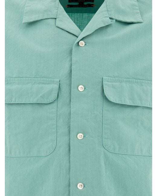 Beams Plus Green Shirt With Pockets Shirts for men