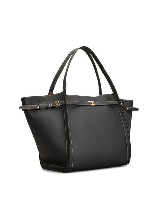 Tod's Black Medium Leather Tote