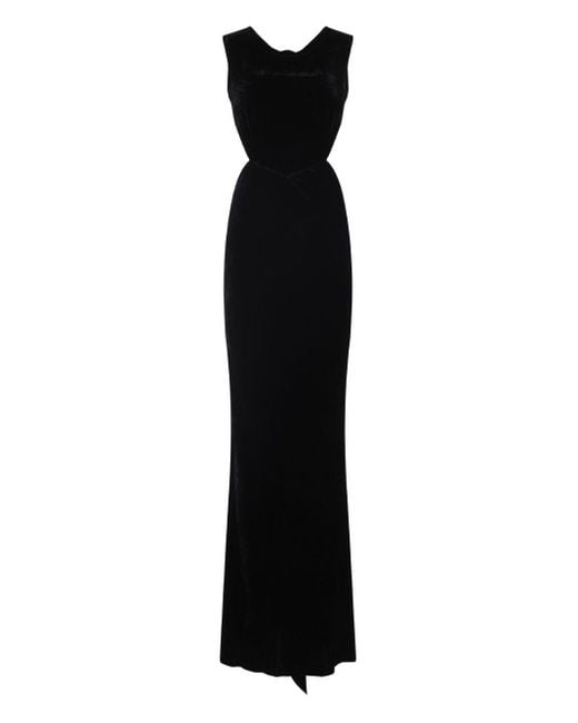 Open Back Gown Long Dress-Donna di Rick Owens in Black