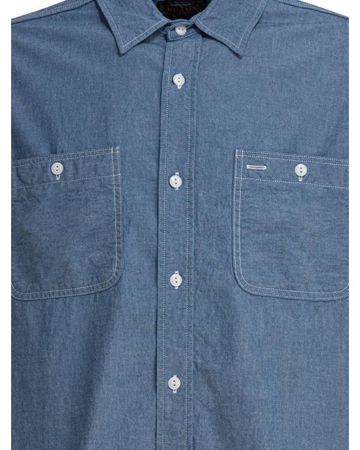 Beams Plus Stralen Plus Shirts in het Blue voor heren