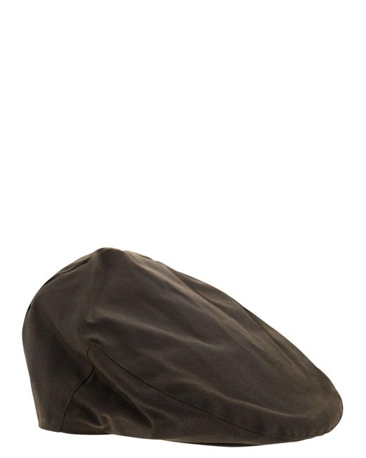 Barbour Brown Waxed Beret for men