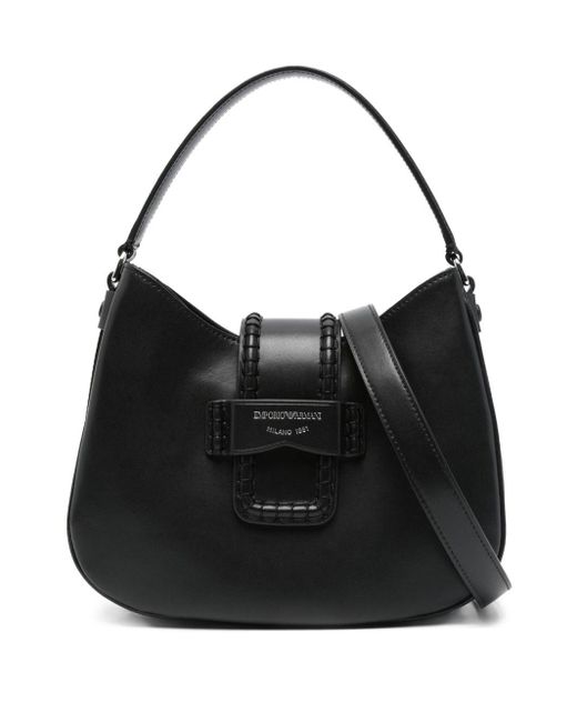 Emporio Armani Black Small Leder Umhängetasche