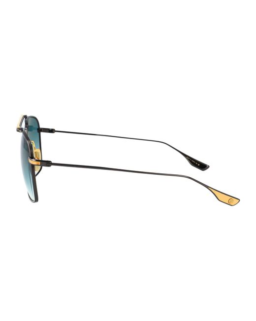 Dita Eyewear Blue Aviator Sunglasses Dts100 A 02 Blk Gld