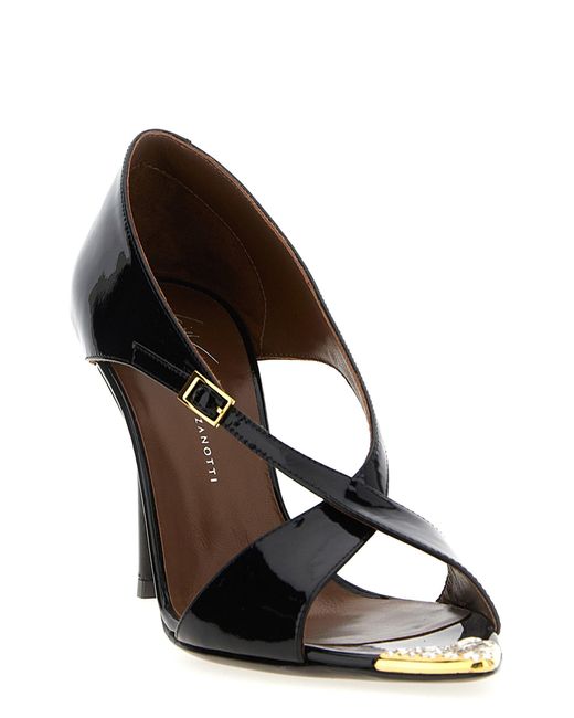 Giuseppe Zanotti Black 'Intrigo' Sandals