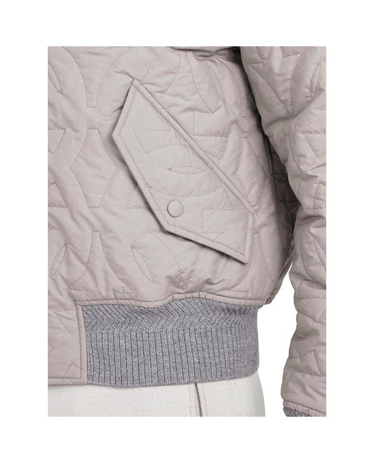 Ferragamo Gewatteerd Bomberjack in het Gray voor heren