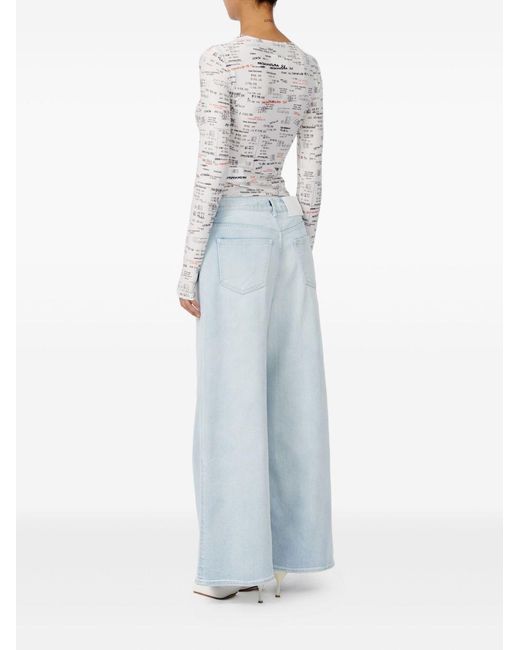 MM6 by Maison Margiela Blue Pants 5 Pockets