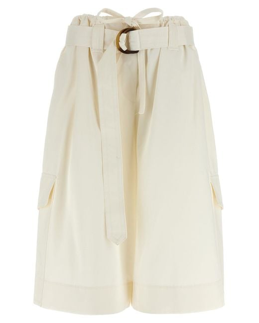 Zimmermann 'the Illuminate Bermuda Short' Bermuda Shorts in het White