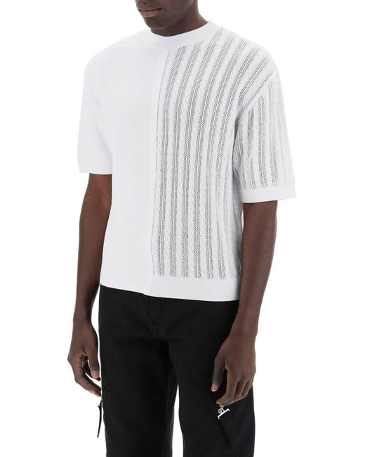 Jacquemus White Knit Top The High Game Knit