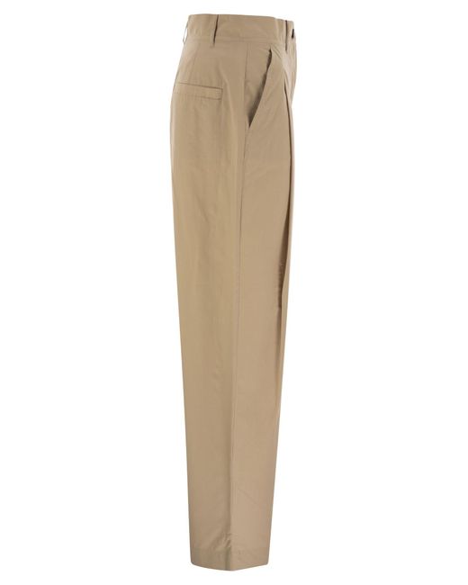 Fin de semana Max Mara Artur1234 Zanahoria Poplin Pantalones Weekend by Maxmara de color Natural