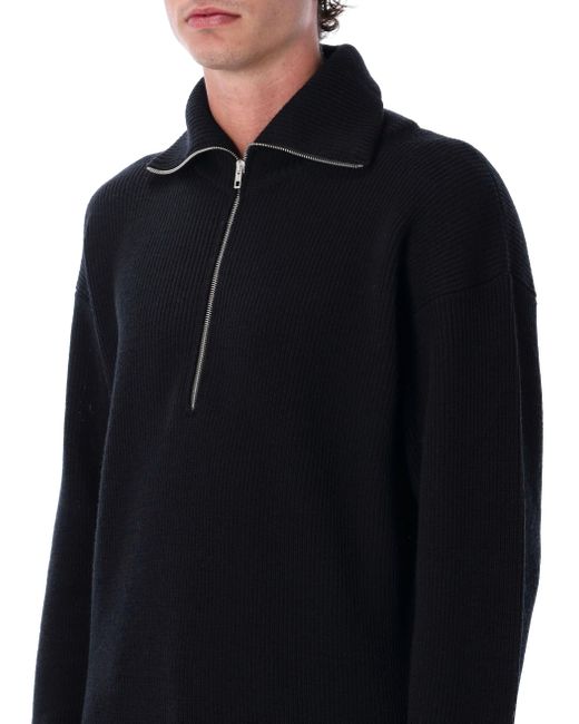 Lemaire Pullover schwarz in Blue für Herren