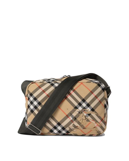 Burberry "Check" Crossbody -Tasche in White für Herren