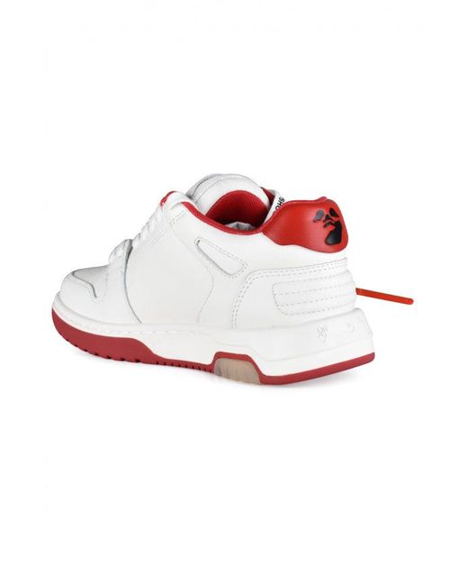 Off-White c/o Virgil Abloh Red Out Of Office Sneakers