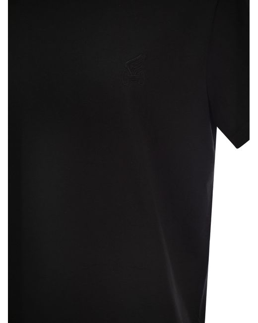 Camiseta de jersey de algodón de Hogan de hombre de color Black