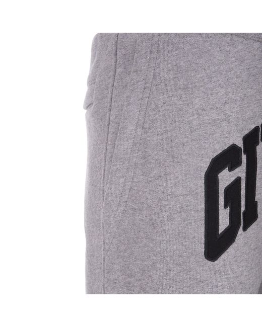 Logotipo de algodón Pantalones de chándal Givenchy de hombre de color Gray