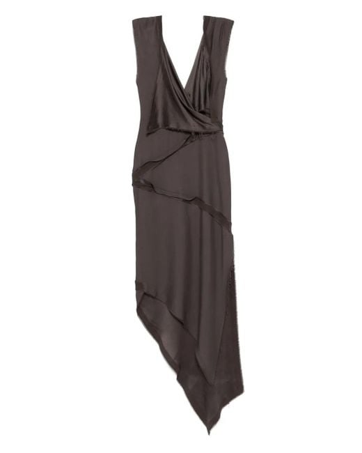 El vestido de Attico Midi con detalles retorcidos The Attico de color Brown