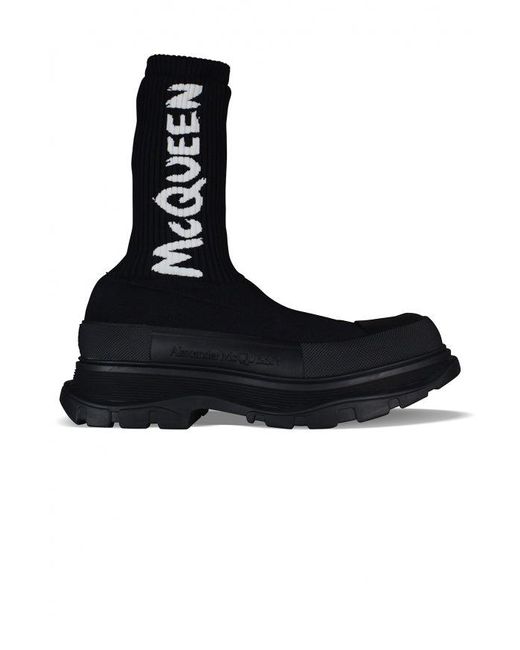 Tread Boots Slick Alexander McQueen de color Black