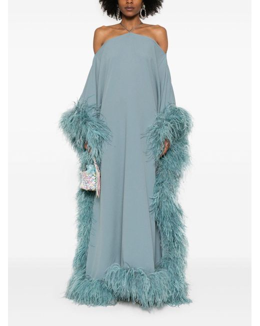 TALLER MARMO PRE Blue Größerer Marmo Pre Sza Sza Extravaganza Kaftan Kleid