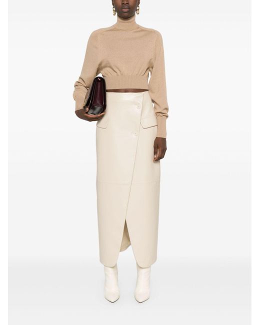 SPORTMAX PRE Natural Wool Turtle Neck Sweater