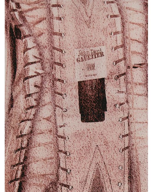Jean Paul Gaultier Pink 'The Draped Trompe-L'Œil Corset' Dress