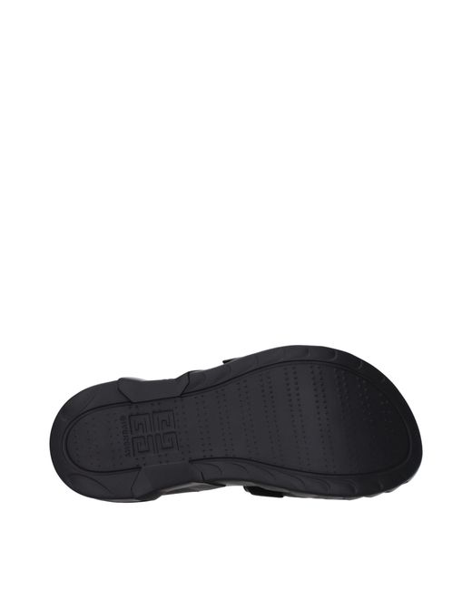 Givenchy Black Ciabatte E Zoccoli Marshmallow Uomo Tessuto Nero for men