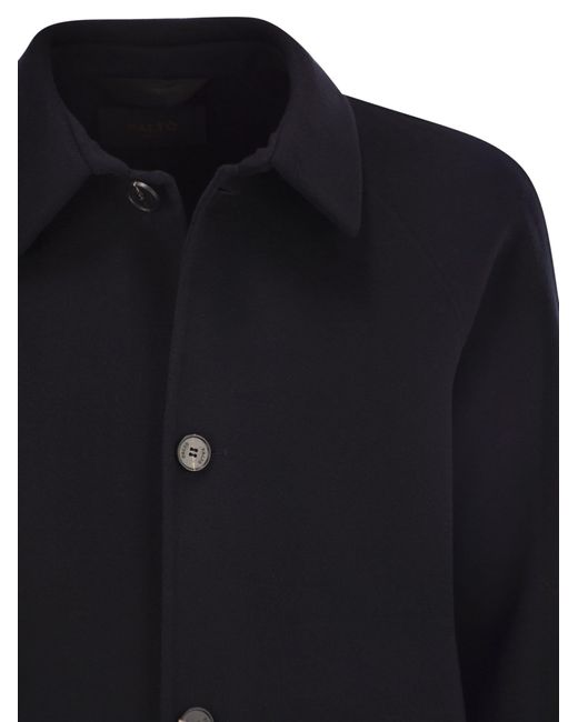 Paltò Blue Maurilio Wool Coat for men