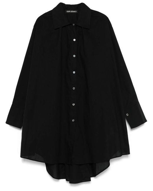 Our Legacy Gale Mini-Jurk in het Black