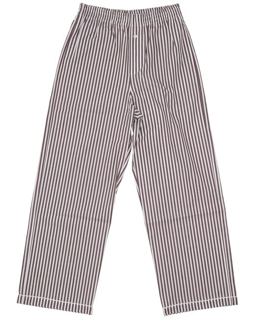 LA ROSE Blue Cotton Pijama Trousers
