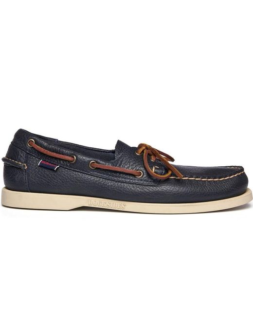 Sebago Blue Portland Martellato