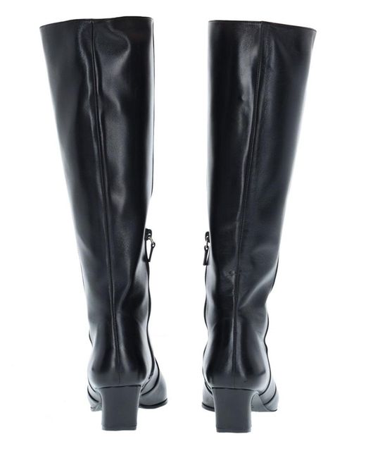 Stuart Weitzman Black Solid Stassi Boots