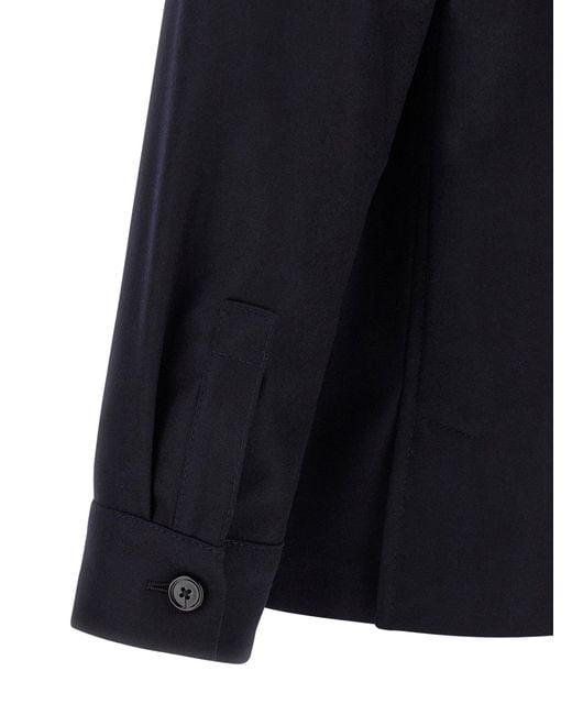Zegna 'Alpe' Overshirt in Blue für Herren