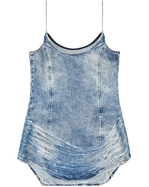 DIESEL Blue 'De-Dra-Short-Fsg' Dress