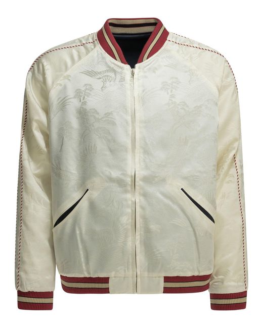 Beams Plus Omkeerbaar Bomberjack "oriental". in het Gray