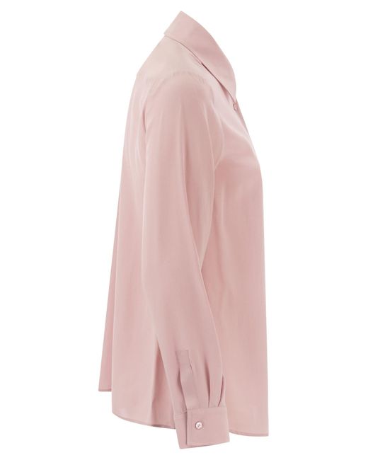Geo Pure Silk Shirt di Weekend by Maxmara in Pink