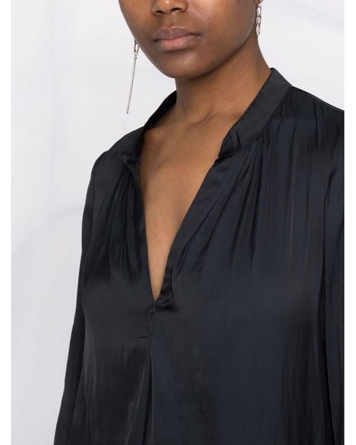 Zadig & Voltaire Black Tink Satin Perm