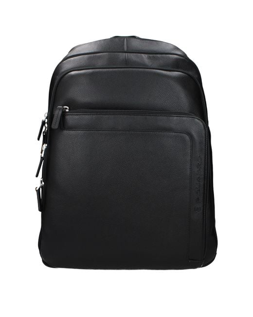 Piquadro Black Backpacks And Waist Bags Leather