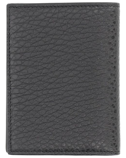 Givenchy Black Grain Leather Card Holder for men