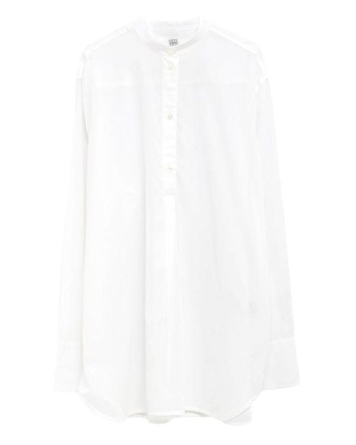 Totême  Button-Up Overhemd in het White