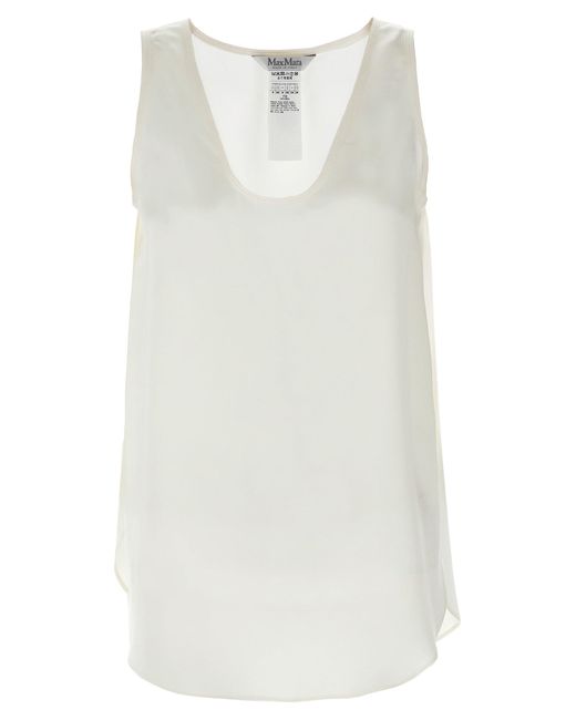 Max Mara White 'Filly' Top