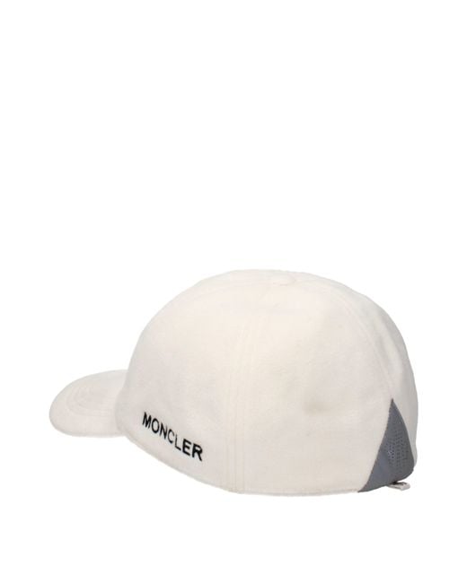 Moncler White Hats Polyester/Dirty