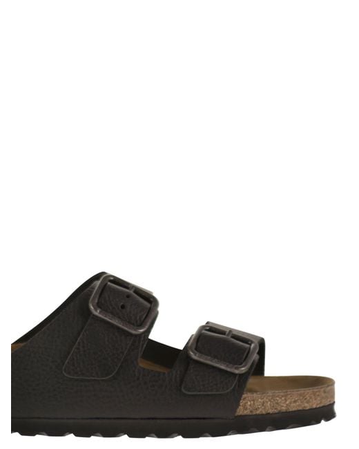 Birkenstock Black Arizona Wb Vintage – Natural Leather Sandal for men