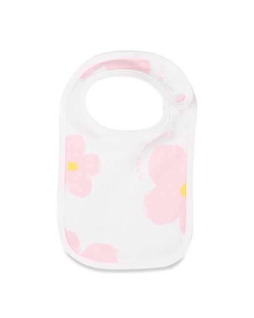 Marc Jacobs Pink Pajama Set With Bib And Hat