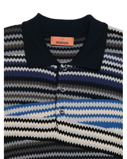 Missoni Gestreepte Polo in het Blue