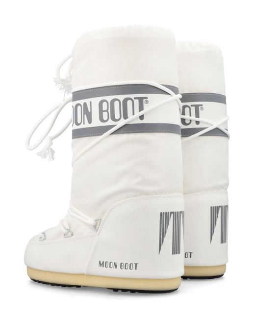 Moon Boot White Icon High Nylon Boots