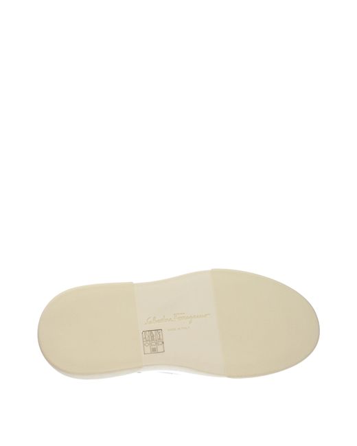 Ferragamo White Sneakers Cassina Leather/Light for men