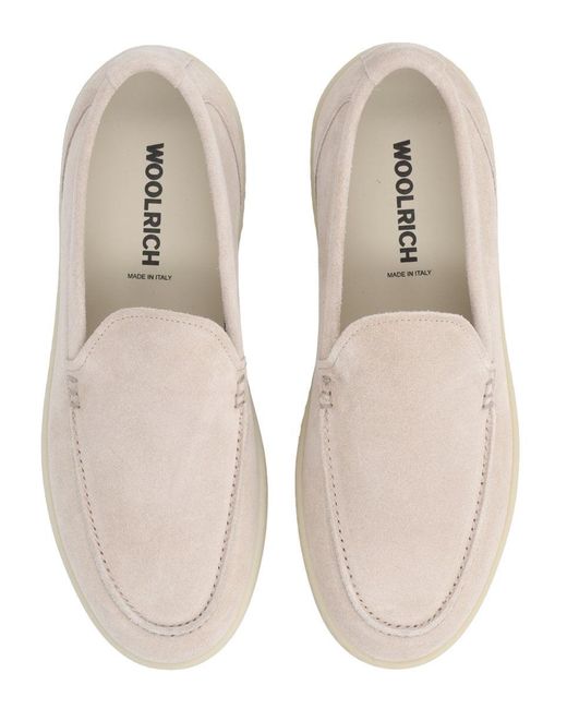 Woolrich Natural Classic Moccasin Loafers For for men