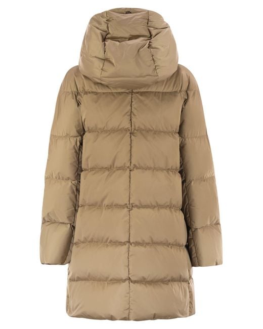 Herno Natural A-Shape Down Jacket With Hood